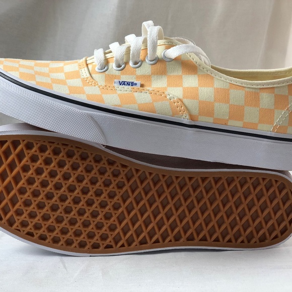 Vans Authentic Checkerboard Apricot/True White - Picture 4 of 7